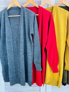 Saco con bolsillos dama lana con acrílico (T. Aprox: L/XL) - comprar online