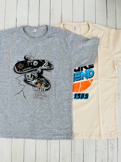 Remera juvenil niño mangas cortas con estampa - comprar online