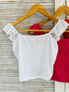 Top musculosa morley con voladitos (T. Aprox: M) - comprar online