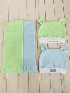 Set bebé polar (Gorro y bufanda)