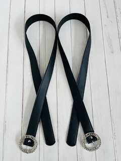 Cinto dama hebilla redonda con cadena - comprar online