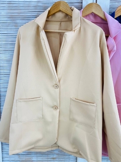 Blazer con bolsillos crep sastrero (T. Aprox: L) - comprar online