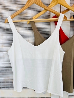 Musculosa lino calidad extra BRETEL ANCHO (T. Aprox: M/L) - comprar online