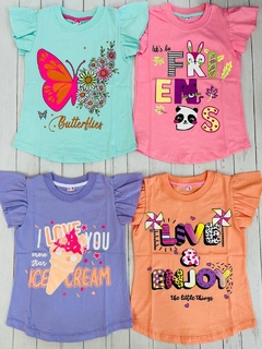 Musculosa con volados niña calidad extra