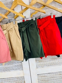 Short bengalina dama con lazo