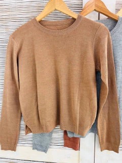 Sweater hilo dama con detalle en espalda (T. Aprox: M/L) - comprar online