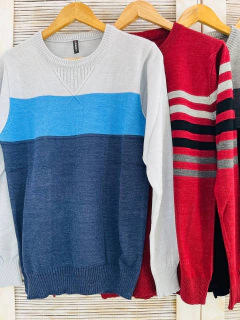 Sweater hombre lana RAYADO - comprar online