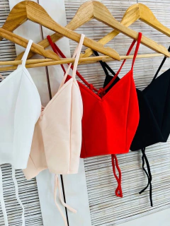 Top crepe con tiras en la espalda (T. Aprox: M) - comprar online