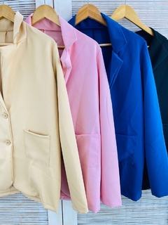 Blazer con bolsillos crep sastrero (T. Aprox: L)