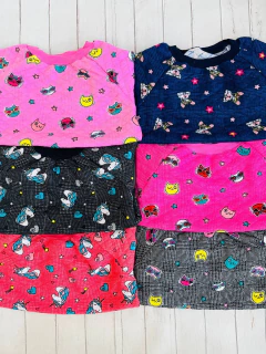 Buzo matelasé estampado niña - comprar online