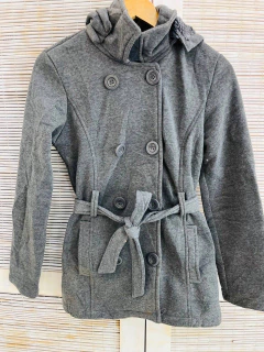 Saco de algodón con friza y botones
