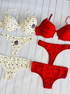 Conjunto dama con arco y push up tres piezas