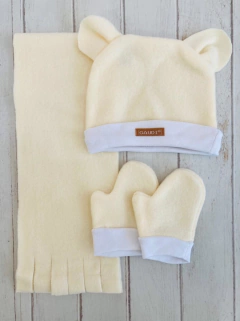 Set bebé polar de 6 a 36 meses (manopla, bufanda y gorrito) - comprar online