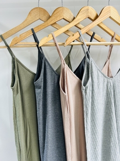 Vestido morley musculosa bretel fino (T. Aprox M/L/XL) - comprar online