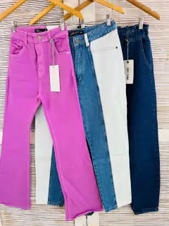 Jeans dama elastizado Oxford lila (SOLO T. 36) - comprar online