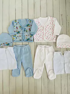 Conjunto 4 piezas bebé (chalequito + batita + ranita + gorrito) - comprar online