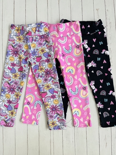 Calza lycra con friza niña - comprar online
