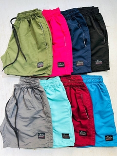 Short baño TALLE ESPECIAL liso con suspensor y bolsillos - comprar online