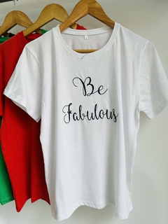 Remera dama FABULOUS algodón (T. Aprox L/XL) - comprar online