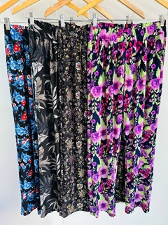 Pantalón seda fría estampado