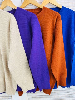 Sweater hilo con bremer zig zag calidad extra (T. Aprox: L/XL)