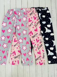 Calza niña lycra con friza gamuzada