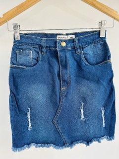 Pollera jeans dama elastizada - Avellaneda Mayorista Rosario
