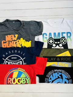 Remera mangas cortas niño algodón peinado - comprar online