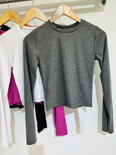 Remera morley mangas largas dama corta (T. Aprox: M/L) - comprar online