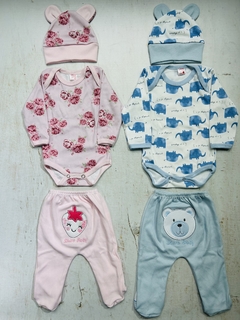 Conjunto bebé presentado en caja (Ranita, body y gorrito) - comprar online
