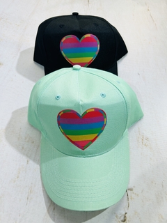 Gorra gabardina corazón colores - comprar online