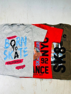 Remera niño estampa algodón mangas cortas - comprar online