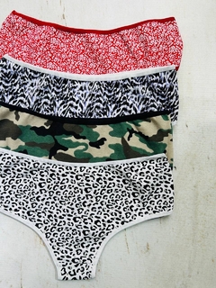 (PACK x3) Culote estampado dama (T. Aprox L)