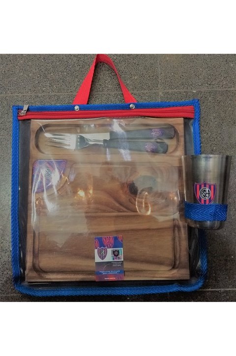 SET PLATO Y VASO C/ESTUCHE SAN LORENZO