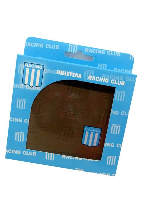 BILLETERA C/CAJA 03 NEGRA RACING