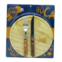 SET PLATO REDONDO + CUB. BOCA
