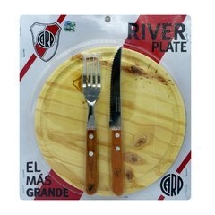 SET PLATO REDONDO + CUB. RIVER