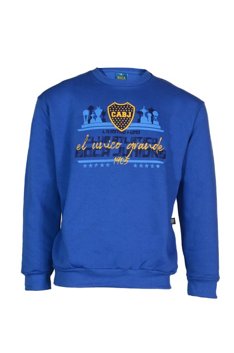 BUZO BASICO ESTAMPADO BOCA