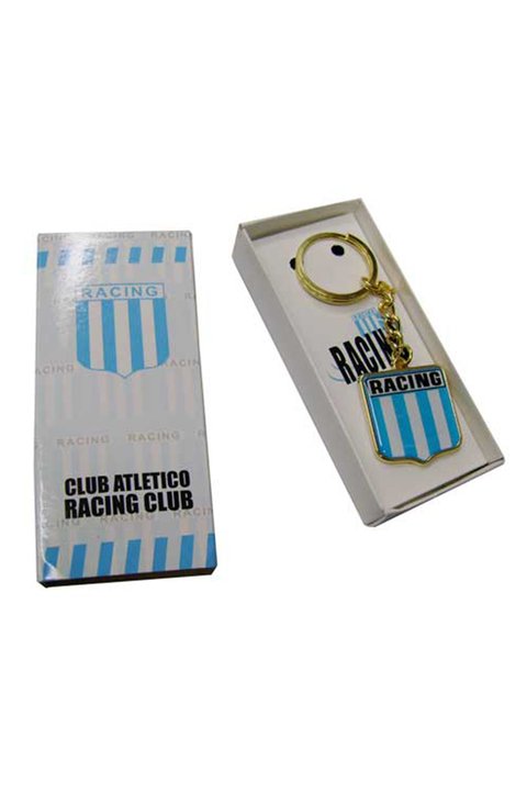 LLAVERO ESCUDO METAL/CAJA RACING