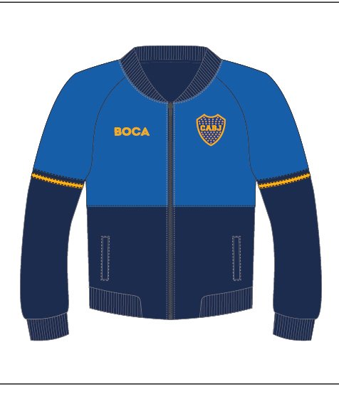 CAMPERA COMBINADA BOCA