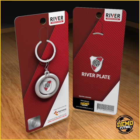 LLAVERO MEDALLA GIRA. RIVER