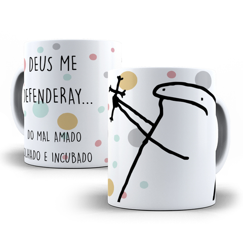 Xícara Caneca Flork Meme Frases Divertidas Debochadas!