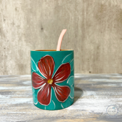 Mate de Madera Flores en internet