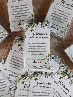 Cartão de Agradecimento 06 - Aquarela - Pacote 50 un. na internet
