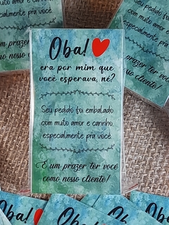 Cartão de Agradecimento 04 - Verde - Pacote 50 un.