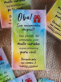 Cartão de Agradecimento 01 - Cores - Pacote 50 un.