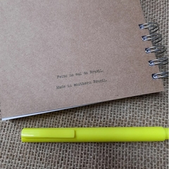 Caderno Sketchbook para Desenho - 20,5x14,5cm - 100 Páginas de 240g - Miolo Liso - Dal Moro | Bolachas de chopp personalizadas | Porta Copos