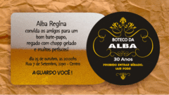 Bolacha Chopp Convite - Modelo 06