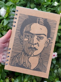 Caderno Sketchbook para Desenho - 20,5x14,5cm - 140 Páginas de 180g - Miolo Liso - frida 1