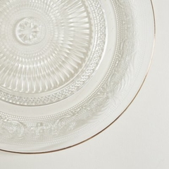 PLATO DE VIDRIO LABRADO 25 CMS en internet